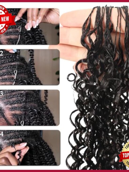 Kinky Curly Human Hair Extensions 18 Inch Knotless Pre-Separated 70g Pack